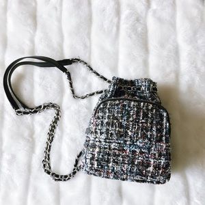 Zara Tweed mini backpack